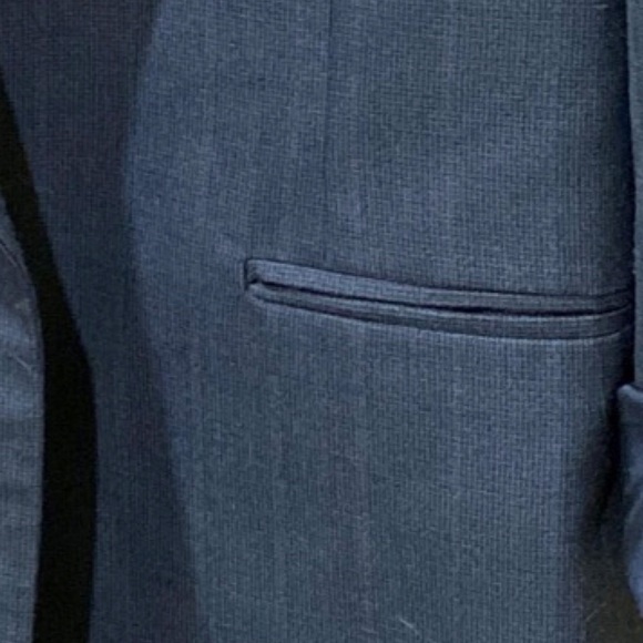 Vintage Kuppenheimer Oversize Boyfriend Double Breasted Blue Stripe Blazer - Picture 11 of 16